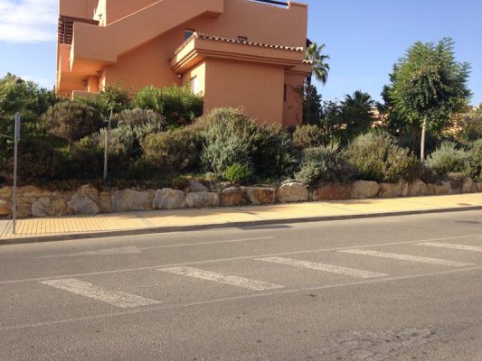 2017 replanted banks by the 2 pedestrian gates