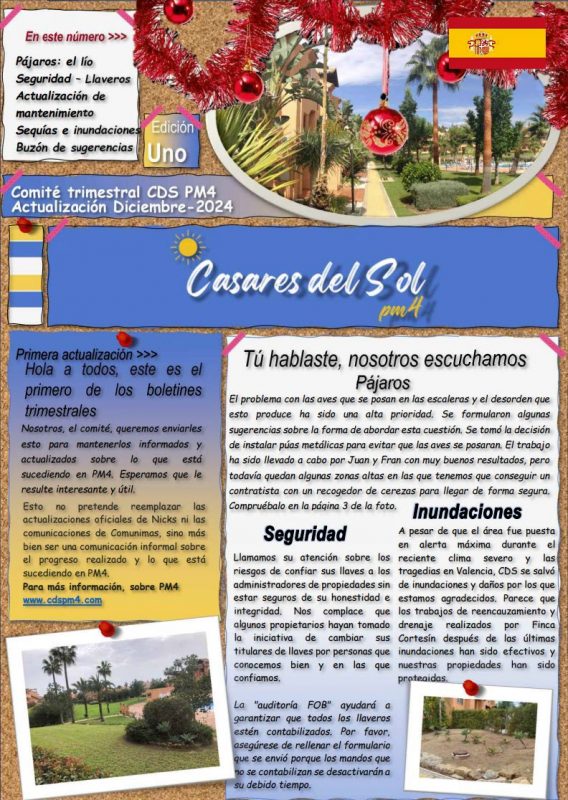 CDS pm4 Newsletter December 2024 spanish