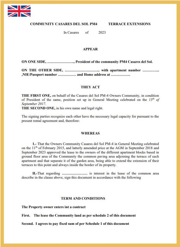 Terrace Extension Application CDS PM4